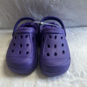 Toddler’s Comfort Clogs With Faux Fur Lining Multiple Size Unisex | Purple NWT